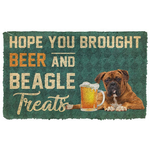 Bugybox 3D Hope You Brought Beer And Boxer Treats Doormat