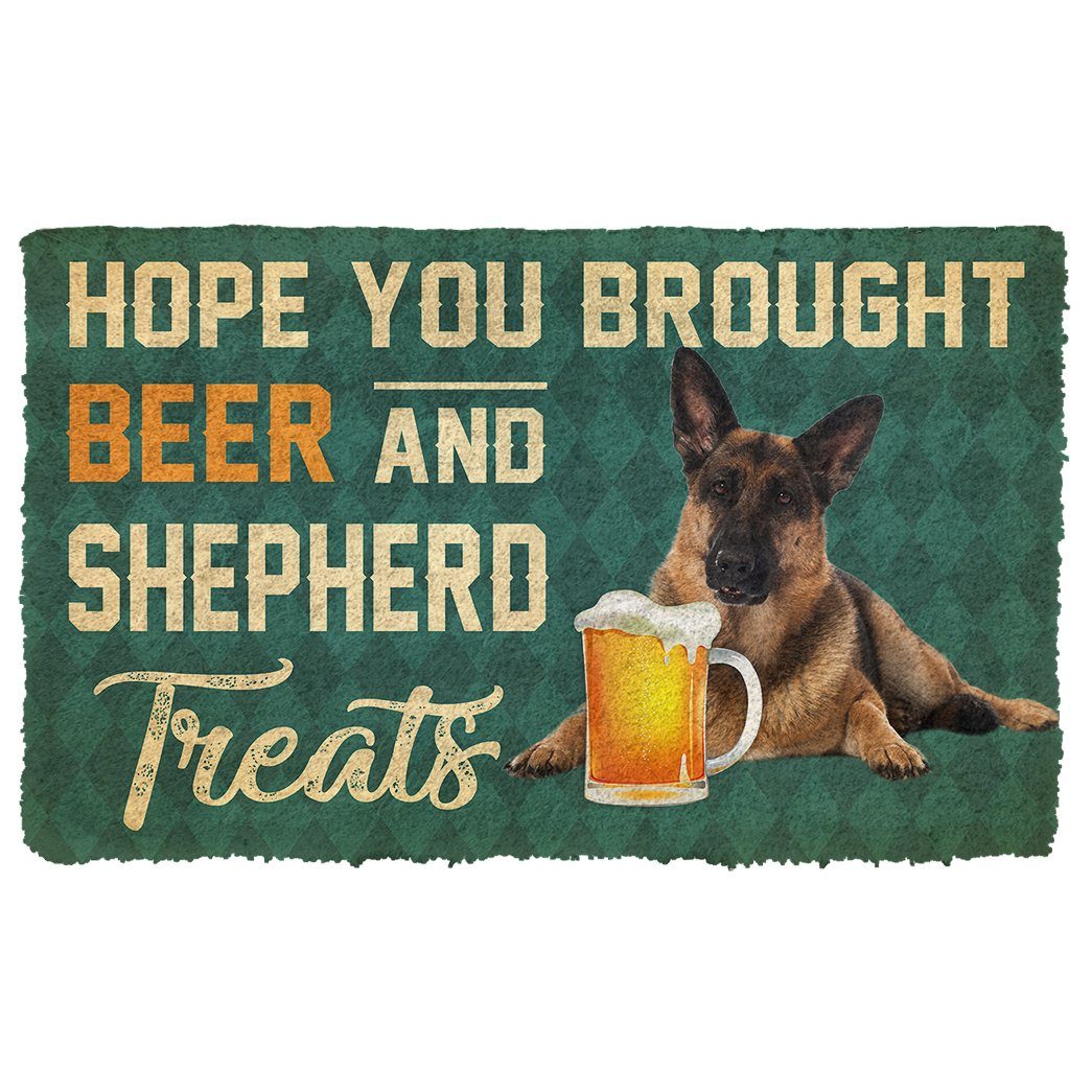 Bugybox 3D Hope You Brought Beer And Shepherd Treats Doormat