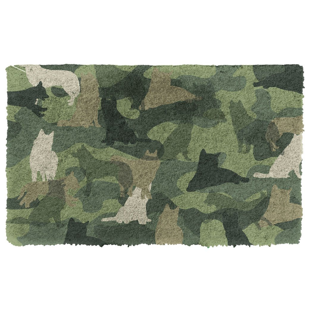 Bugybox 3D Husky Camo Doormat