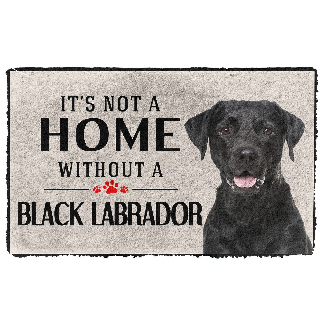 Bugybox 3D Its Not A Home Without A Black Labrador Doormat