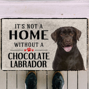 Bugybox 3D Its Not A Home Without A Chocolate Labrador Doormat