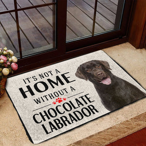 Bugybox 3D Its Not A Home Without A Chocolate Labrador Doormat