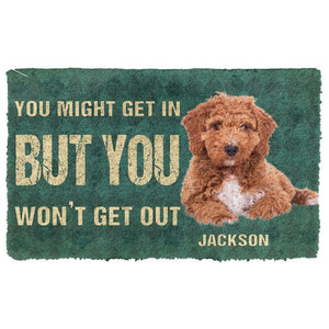 Bugybox 3D Keep Door Closed Poodles Dog Gender Doormat