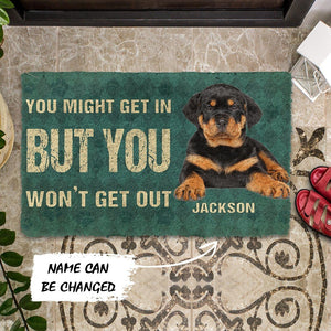 Bugybox 3D Keep Door Closed Rottweilers Dog Gender Doormat