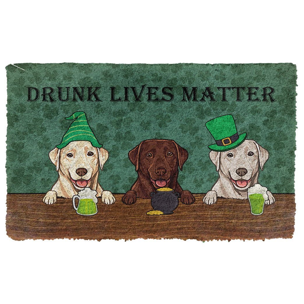 Bugybox 3D Labrador Retriever Drunk Lives Matter Doormat