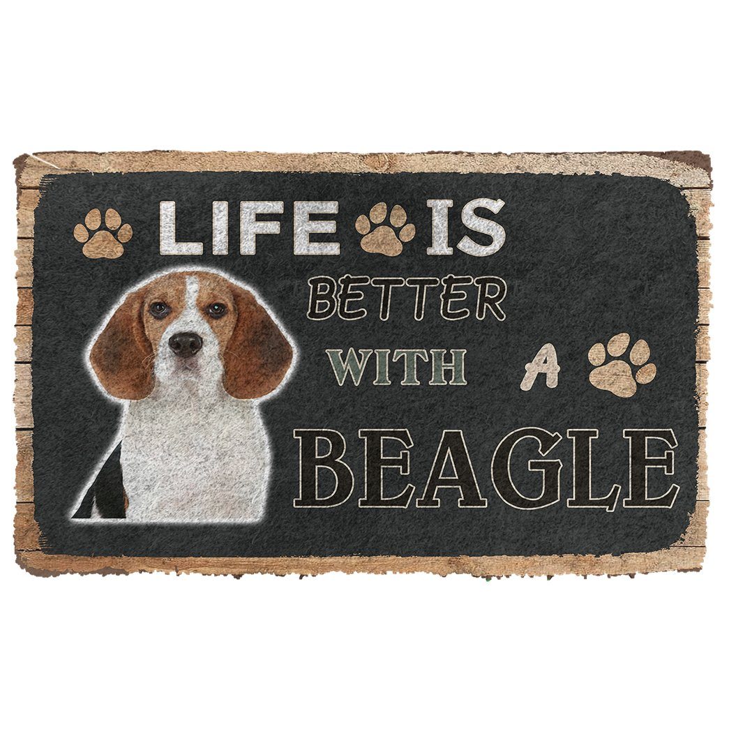 Bugybox 3D Life Is Better With A Beagle Doormat