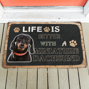 Bugybox 3D Life Is Better With A Dachsund Doormat
