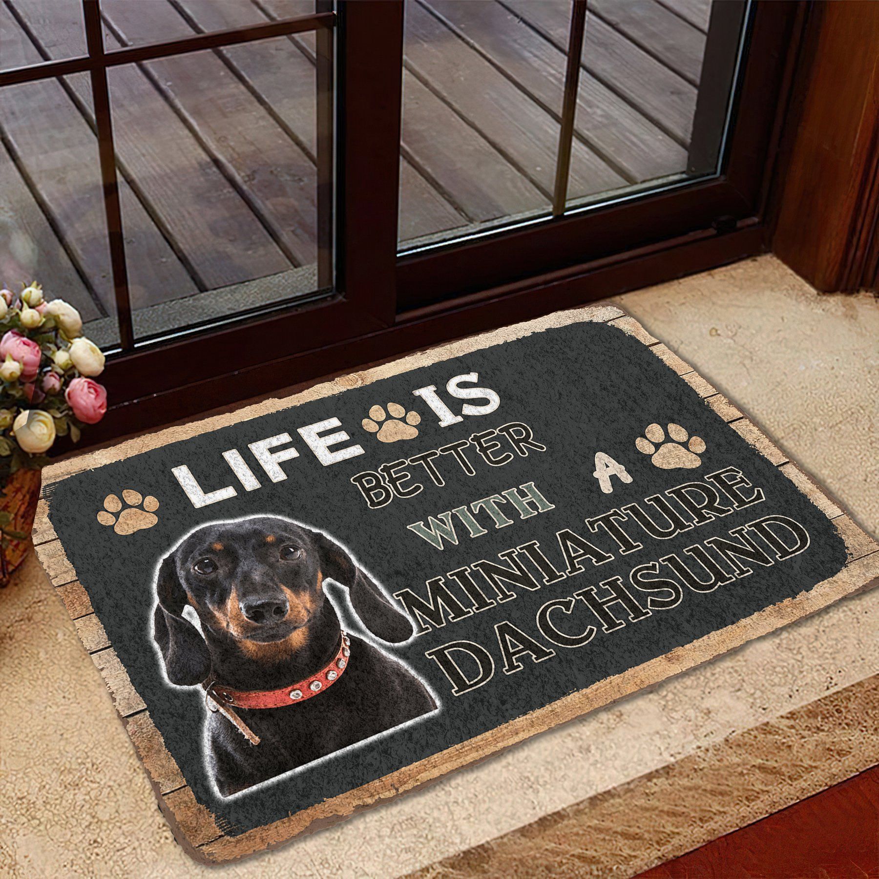 Bugybox 3D Life Is Better With A Dachsund Doormat