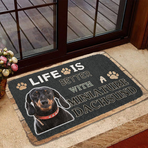 Bugybox 3D Life Is Better With A Dachsund Doormat