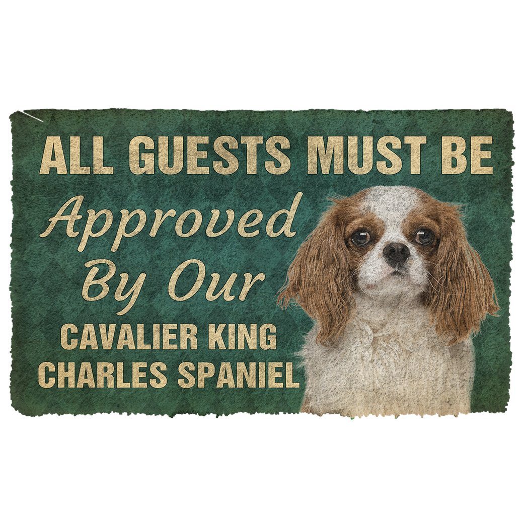 Bugybox 3D Must Be Approved By Our Cavalier King Charles Spaniel Pinscher Doormat