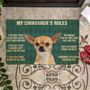 Bugybox 3D My Chihuahua's Rules Doormat