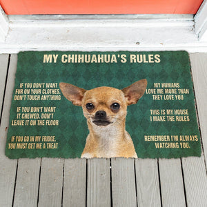 Bugybox 3D My Chihuahua's Rules Doormat