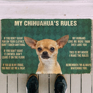 Bugybox 3D My Chihuahua's Rules Doormat