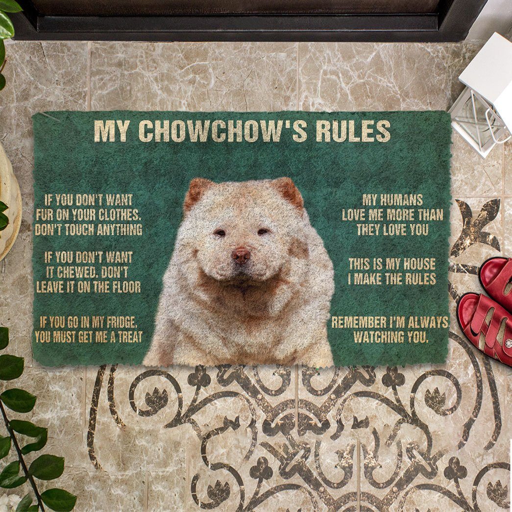 Bugybox 3D My ChowChow's Rules Doormat