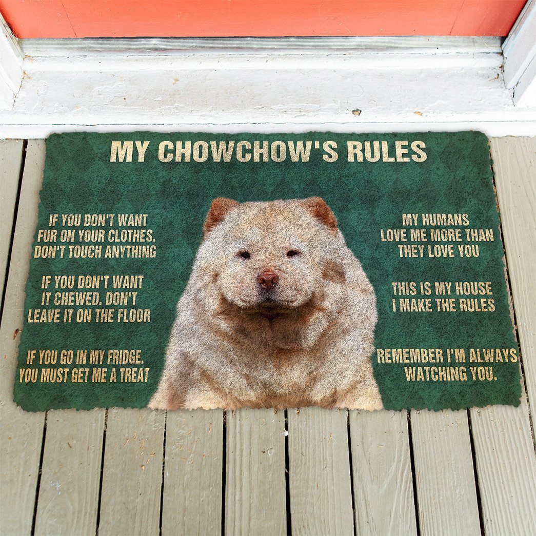 Bugybox 3D My ChowChow's Rules Doormat