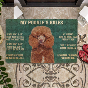 Bugybox 3D My Poodle's Rules Doormat