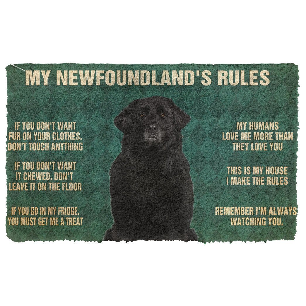 Bugybox 3D Newfoundland's Rules Doormat