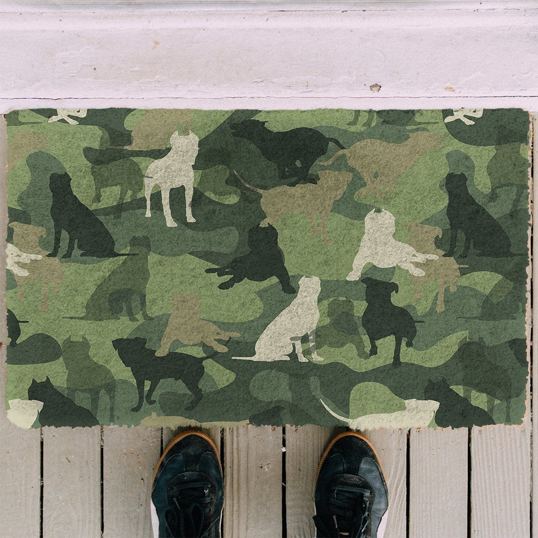 Bugybox 3D Pit Bull Camo Doormat