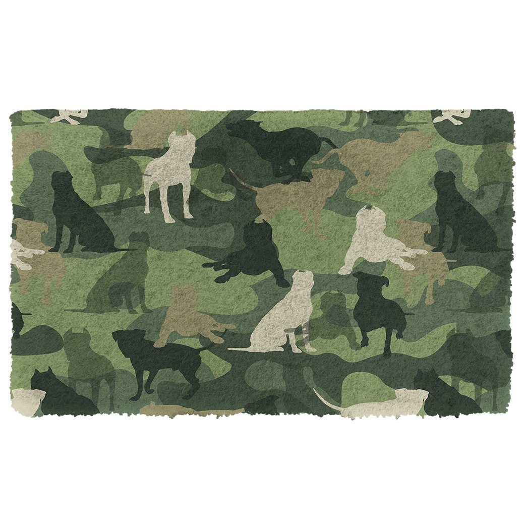 Bugybox 3D Pit Bull Camo Doormat