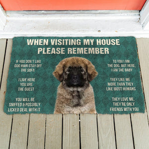 Bugybox 3D Please Remember Caucasian Shepherd Dogs House Rules Doormat