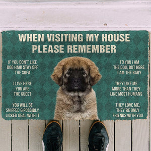 Bugybox 3D Please Remember Caucasian Shepherd Dogs House Rules Doormat