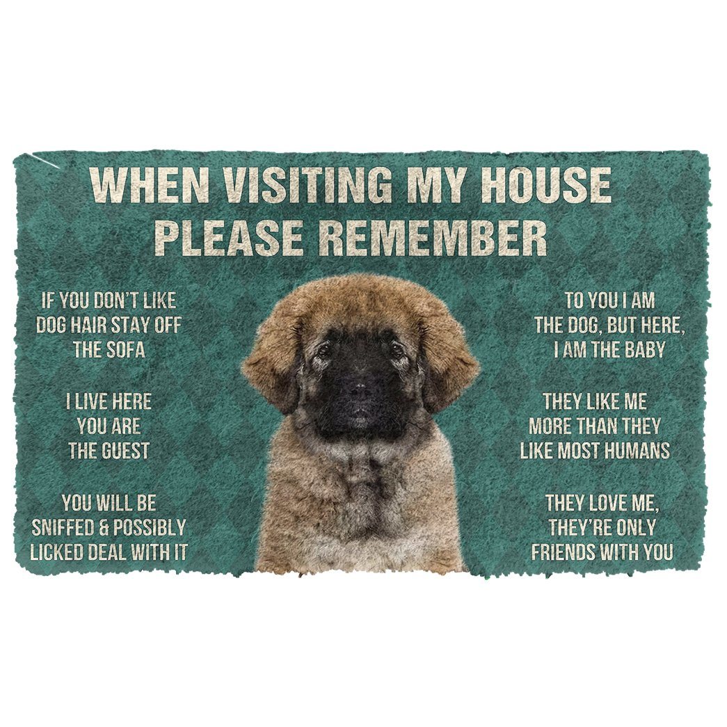 Bugybox 3D Please Remember Caucasian Shepherd Dogs House Rules Doormat