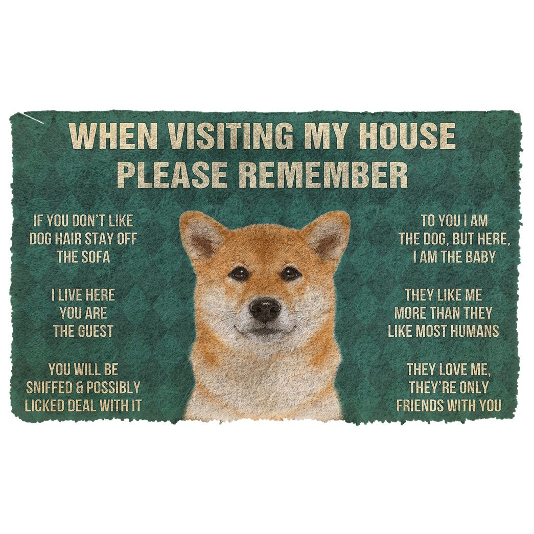 Bugybox 3D Please Remember Hokkaido Dogs House Rules Doormat