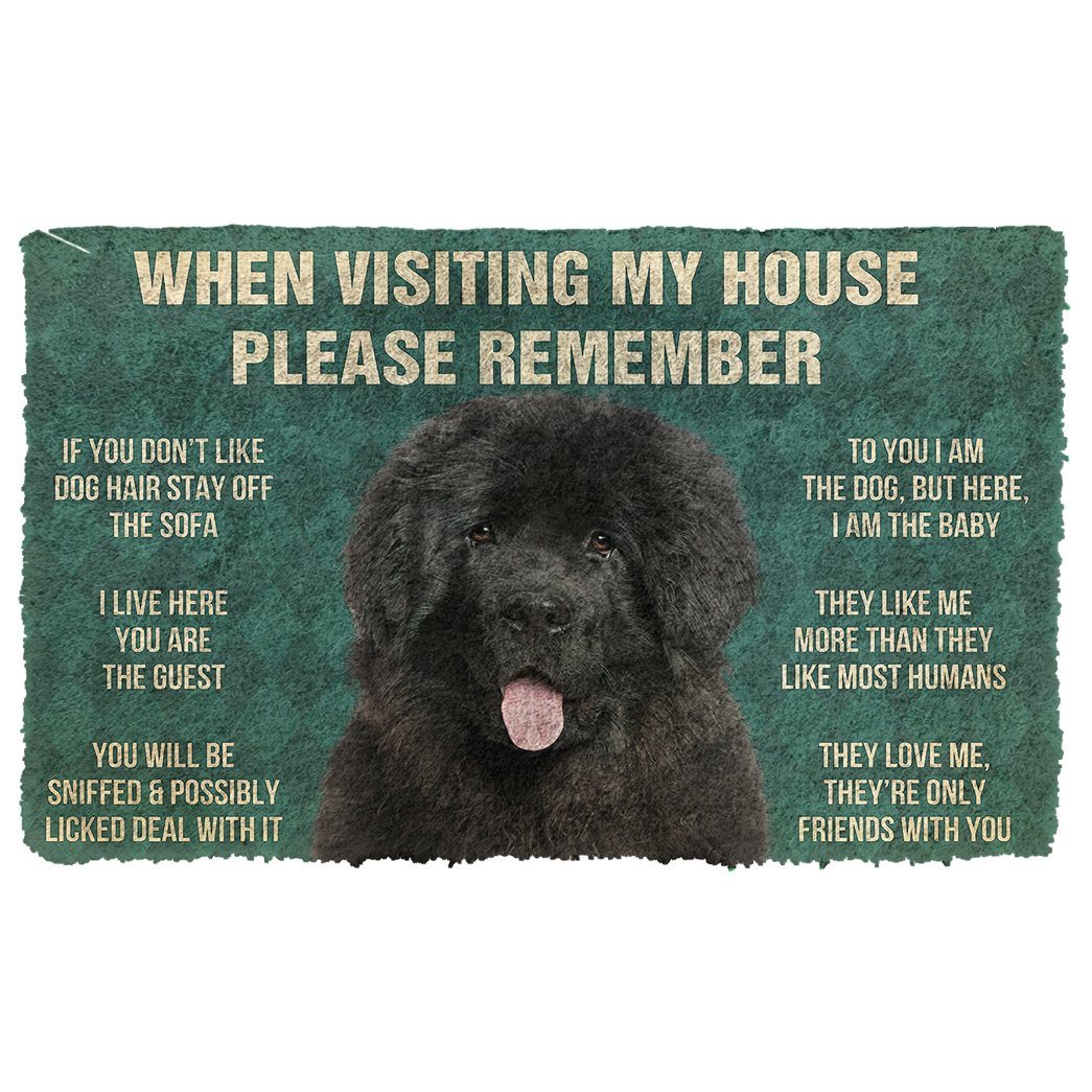 Bugybox 3D Please Remember Newfoundland House Rules Doormat