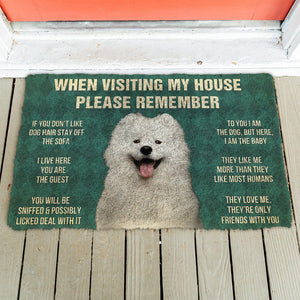 Bugybox 3D Please Remember Samoyed House Rules Doormat