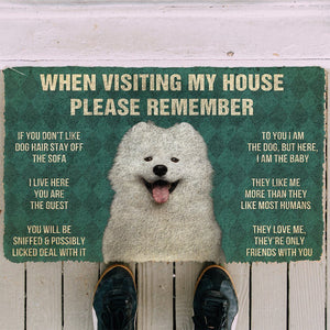 Bugybox 3D Please Remember Samoyed House Rules Doormat