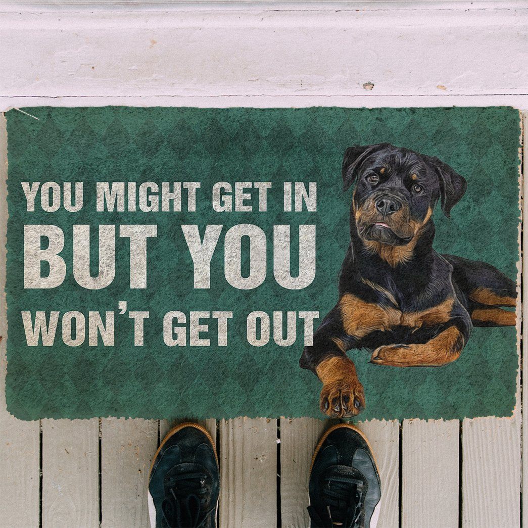 Bugybox 3D Rottweiler You won't get out Doormat