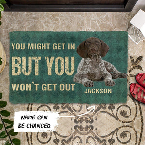 Bugybox 3D You Might Get In But You Wont Get Out Pointers German Shorthaired Dog Doormat