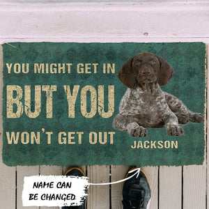 Bugybox 3D You Might Get In But You Wont Get Out Pointers German Shorthaired Dog Doormat