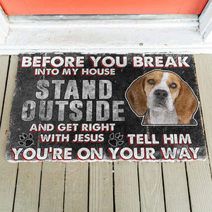 Bugybox 3D Beagle Before You Break Into My House Doormat