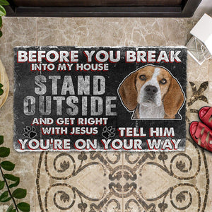 Bugybox 3D Beagle Before You Break Into My House Doormat