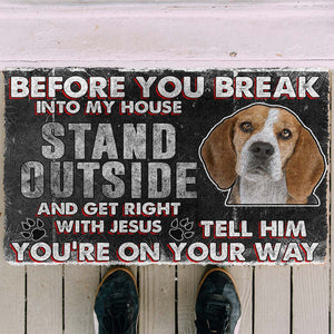 Bugybox 3D Beagle Before You Break Into My House Doormat