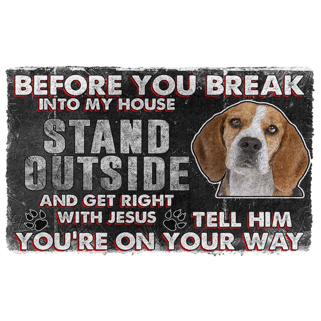 Bugybox 3D Beagle Before You Break Into My House Doormat