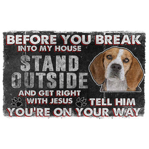 Bugybox 3D Beagle Before You Break Into My House Doormat