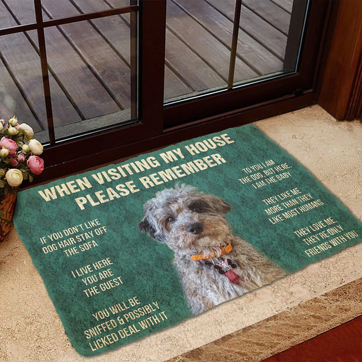 Bugybox 3D Please Remember Dog Doormat