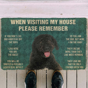 Bugybox 3D Please Remember Portuguese Water Dog House Rules Doormat