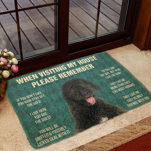 Bugybox 3D Please Remember Portuguese Water Dog House Rules Doormat