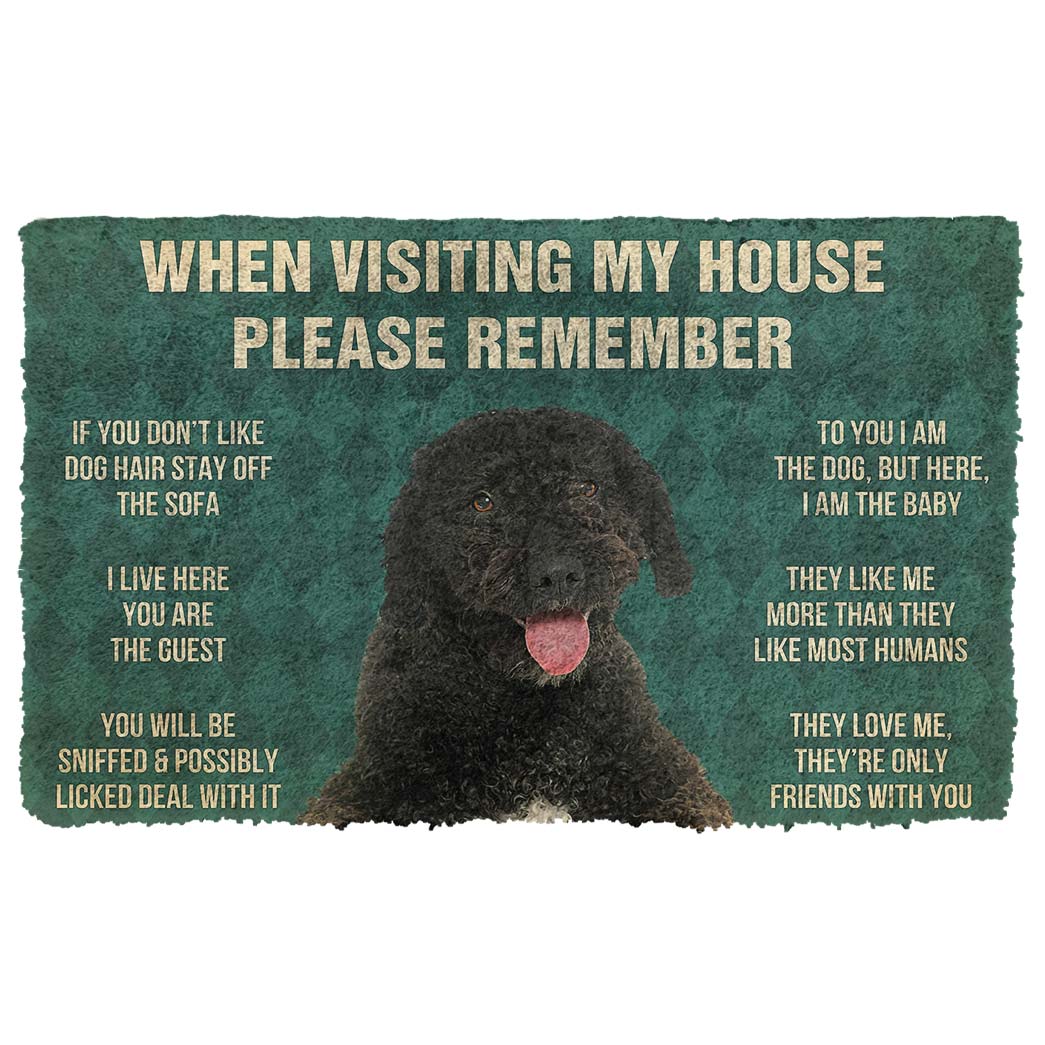 Bugybox 3D Please Remember Portuguese Water Dog House Rules Doormat