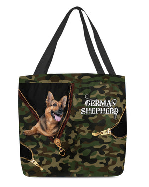 german-shepard-3 Camo Cloth Tote Bag