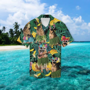 German Shepherd Summer Leaves Hawaiian Shirt 2