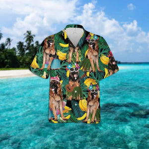 German Sherp Summer Leaves Hawaiian Shirt 2