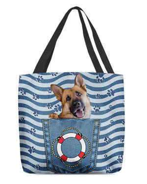 german shepherd1 On Board-Cloth Tote Bag