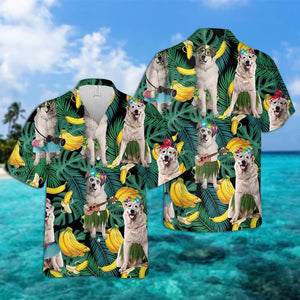 Great Pyrenees Leaves Hawaiian Shirt 2