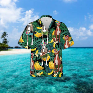 Greyhound Leaves Hawaiian Shirt 2