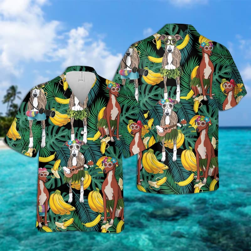 Greyhound Leaves Hawaiian Shirt 2