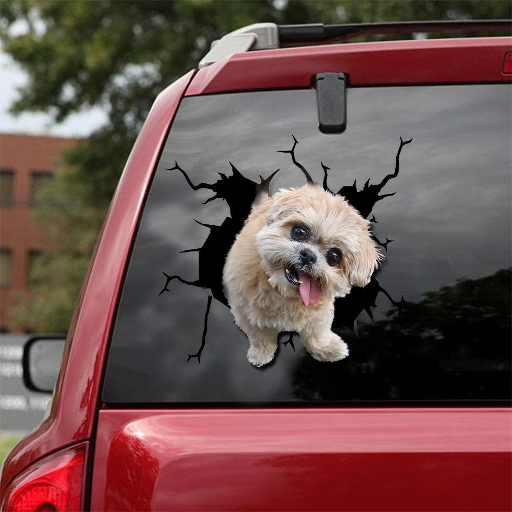 SHIH TZU CRACK STICKER 12